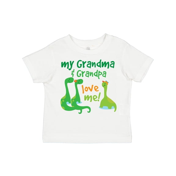 Inktastic Grandma Grandpa Love Me Dinosaurs Boys Toddler T-Shirt