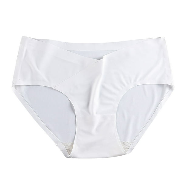 Gibobby Ropa Interior dama Ropa interior mujer Bikini algodón Bragas Encaje Hipster Panty Estiramiento Calzoncillos completos (Blanco, L)