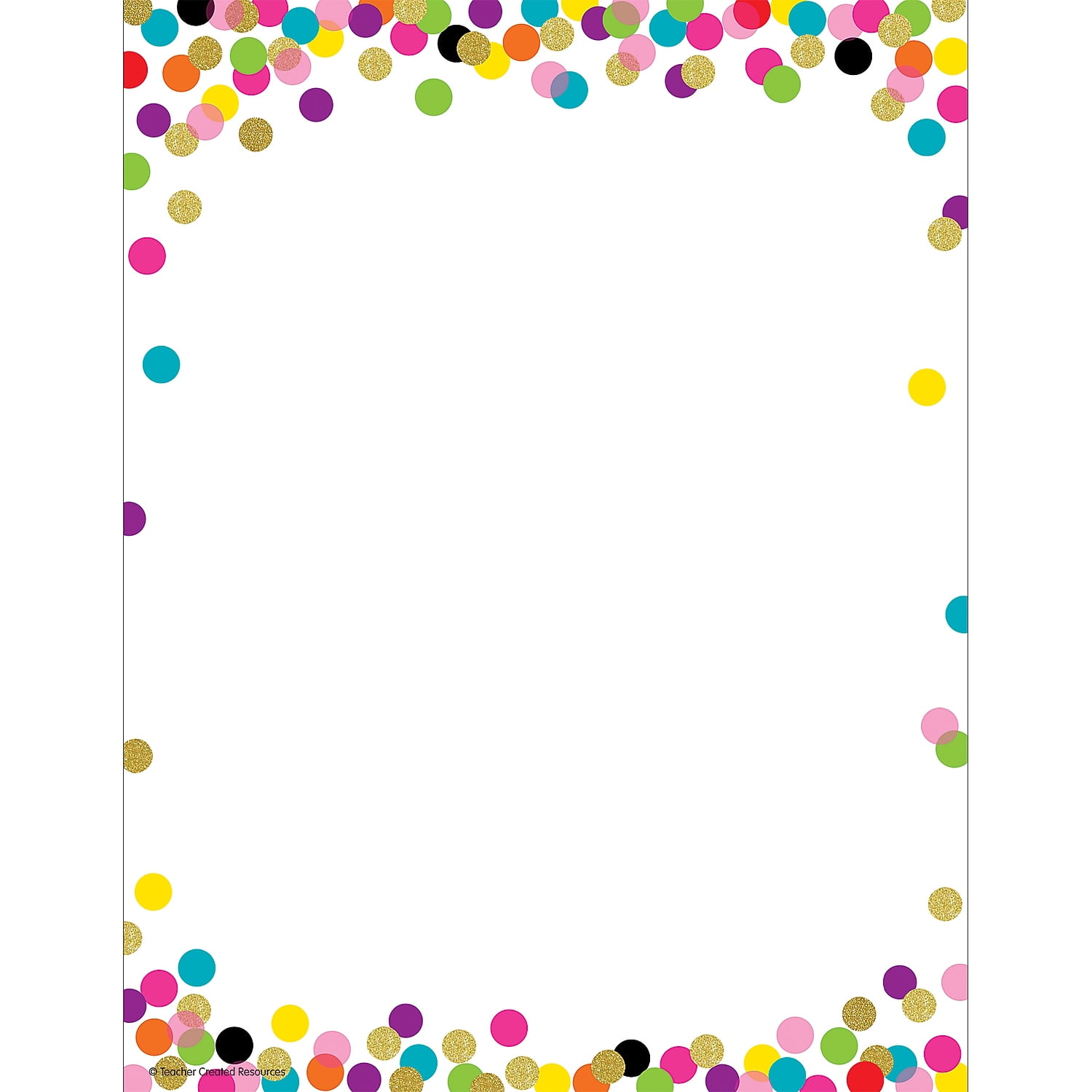 Teacher Created Resources Confetti Computer Paper 8.5" x 11" 50 Sheets/Pack 6 Packs (TCR2735-6)
