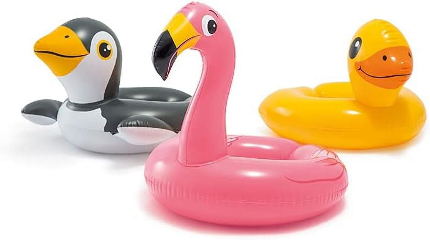 Intex 30" x 21.5" Animal Split Ring Kid's Pool Float Weight Limit Ages 3-6 - One Random Animal Design