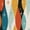 Color 2, variant on Peel and Stick Wallpaper 17.7in x 9.8ft Trendy abstract shapes Mid century inspired art organic Contact Paper Vinyl Waterproof Self Adhesive Wall Paper for Bedroom Shelf Cabinet Renter Friendly