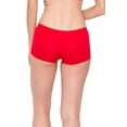 thumbnail image 3 of Women’s Seamless Boyfriend Shorts - Red, 3 of 4