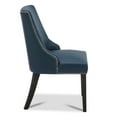 thumbnail image 5 of CHITA Upholstered Dining Chairs Set of 2 Kitchen Chairs, Full Back&Wood Legs, Faux Leather in Dark Blue, 5 of 7