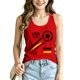 thumbnail image 2 of Women's Football Graphic Tank Tops, Women's Sleeveless Running Tank Top, Breathable Lightweight Sports Vest for Workout, Gym, Yoga, Training for Soccer Tournament 2026 Red Size: XL, 2 of 5