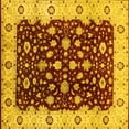 thumbnail image 1 of Ahgly Company Indoor Square Oriental Yellow Industrial Area Rugs, 6' Square, 1 of 4