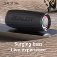 thumbnail image 3 of Altavoz Zealot bocina inálambrico Bluetooth S56 40W IP67 Batería 8000 mAh, 3 of 5