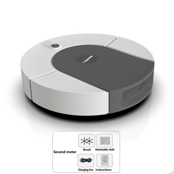 Tyidzon Robot Vacuum and Mop, Lazy Cleaning Robot Vacuum Cleaner, Easy to Use, Robotic Vacuums Ideal for Pet Hair, Soft and Hard Floor