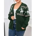 thumbnail image 5 of Women's Plus Size Cardigan Long Sleeve Holiday Sweaters Ugly Christmas, 5 of 7