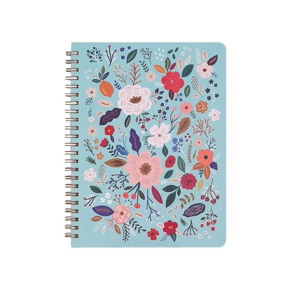 DAMAI Aesthetic Spiral Notebook For Women,6x8 A5 Lined Journal for Women,Floral Notebook Coil Bound Journal With Vintage Botanical Print,Hard Cover Spiral Notebooks for Office & Note Taking