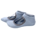 thumbnail image 2 of 1 par/set calcetines transpirables de Pilates para mujer calcetines antideslizantes de Yoga sin espalda para deportes de Fitness azul claro, 2 of 5