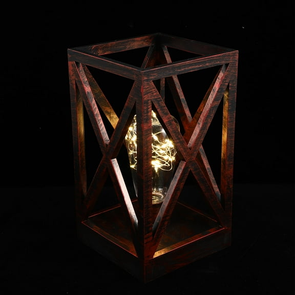 LEORX 1Pcs Wind Lantern Rose Gold Plastic Decoration Home Decoration Room