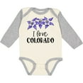 thumbnail image 3 of Inktastic I Love Colorado Columbine Flowers Boys or Girls Long Sleeve Baby Bodysuit, 3 of 5