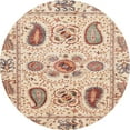 thumbnail image 1 of Ahgly Company Indoor Round Abstract Rust Pink Abstract Area Rugs, 6' Round, 1 of 6