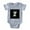 Heather Gray, variant on - Gothic Initial Z - Cute Infant Baby Football Bodysuit