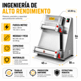 thumbnail image 2 of Laminadora De Masa Automatica 40cm Harina Pizza Comercial Gutstark Home, 2 of 9