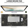 thumbnail image 3 of Vintage Moon Phases Extended Gaming Mouse Pad Large Desk Mat with Non-Slip Rubber Base and Stitched Edges,Keyboard Mouse Mat Desk Pad for Work,Game,Office,Home 35.4 * 15.7 Inch, 3 of 6