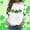 A490 Green, variant on St. Patrick's Day Graphic Pullover for Women Glitter Four Leaf Clover Print Crewneck Long Sleeve Loose Fit Festive Holiday Celebration Sweatshirt