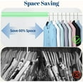 thumbnail image 6 of SPECILITE 18in Wire Metal Clothes Hangers Bulk 100 Pack, Space Saving, Ultra Thin for Large Size Suits, Coats, Bronze, 6 of 7