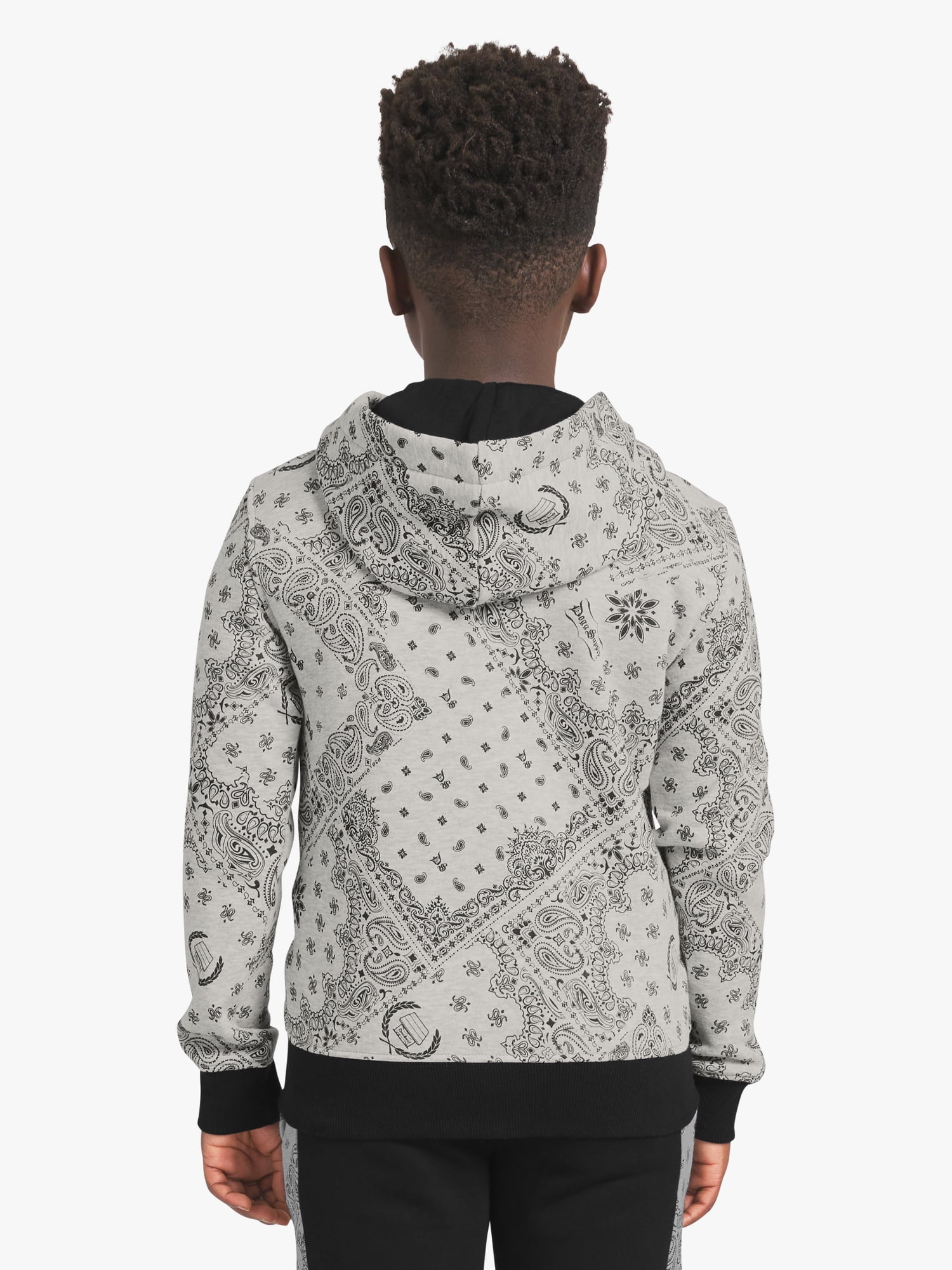 Dogg Supply by Snoop Dogg Little Boys & Big Boys Bandana Print Zip Front Hoodie, Sizes 4-18
