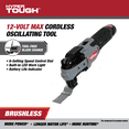 thumbnail image 4 of Hyper Tough 12V Max Lithium-Ion Brushless Oscillating Multi-Tool with 1.5Ah Battery and Charger, 4 of 15