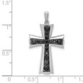 thumbnail image 4 of 14k White Gold 5/8ct. Black Diamond Cross Pendant PM5133, 4 of 4