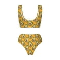 thumbnail image 5 of Daiia Avocado Dog Women's Bikini Set Two Piece Swimsuit High Waisted Bikini Adjustable Straps Bikini Perfect for Beach, Pool, and Summer Vacation-, 5 of 9
