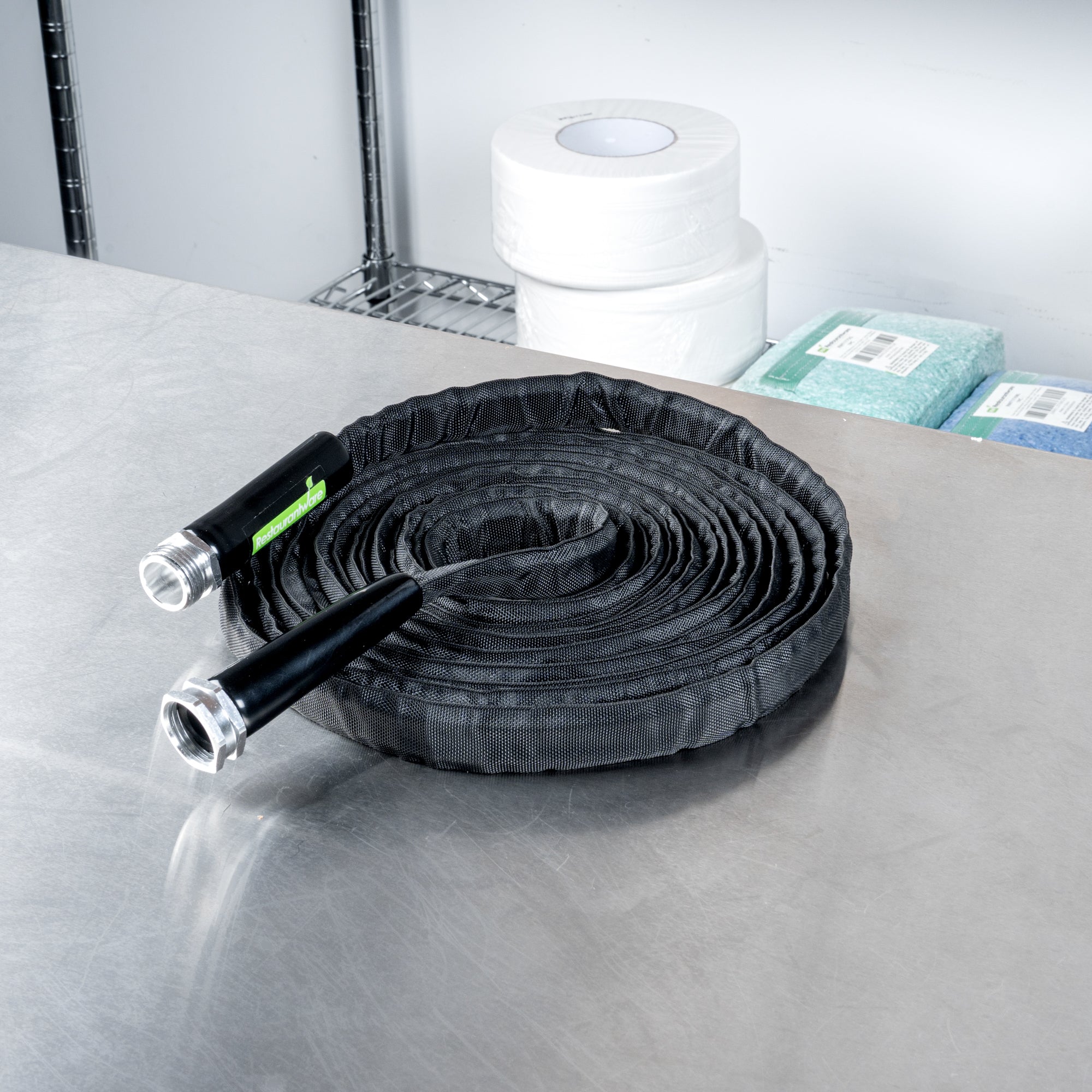 Handy Tek Black Fabric Garden Hose - Lightweight, Kink-Free, Flexible - 25' - 1 count box