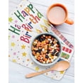 thumbnail image 3 of Happy Birthday Kitchen Dish Towels for Drying Dishes Set of 2, Colorful Star Funny Celebration Waffle Weave Microfiber Hand Tea Bathroom Towels Quick Dry & Absorbent Towel 12x12, 3 of 7