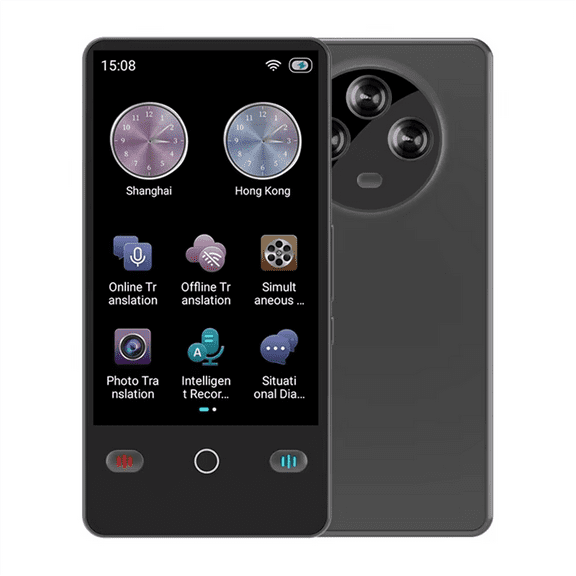 Portable Audio Translator 142 Language Translating Offline in Real Time Smart AI Voice Photo Intelligent Translation