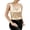Khaki, variant on Womens Elegant Lace Trim V Neck Satin Tank Top Glossy Silk Sleeveless Camisole Slim Fit Basic Inner Layering Blouse For Daily Office Night Out Summer Outfit