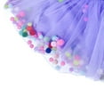 thumbnail image 6 of Godom Baby Girls Pom Pom Tutu Skirt 6M-4T Multi-Layer Colorful Tulle Dress Newborn Birthday,Light Purple, 6 of 6