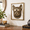 Cigar dog - 1, variant on Assorted Animals - 5 Wall Sculptures with Metal Frame for Living Room Bedroom Office