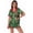 Green – Christmas print, variant on Ekouaer Womens Silk Satin Pajamas Set Animals Print Pjs Button Down Short Sleeve Lounge Set 2 Piece Sleepwear