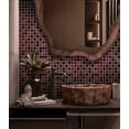 thumbnail image 2 of 5 pack Jam Red 11.3 in. x 11.3 in. Polished and Matte Finished Glass Mosaic Floor and Wall Tile (4.43 sq. ft./Case), 2 of 3