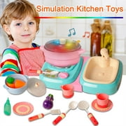 Gift for Kids Children's Kitchen Toy Set With Spray Light Music Educational Gifts For Girl Boy