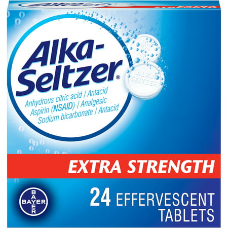 Alka-Seltzer Extra Strength Effervescent Tablets, 24