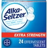 Alka Seltzer Extra Strength Effervescent Heartburn Relief and Pain Relief Analgesic and Antacid Tablets - 24 Ct