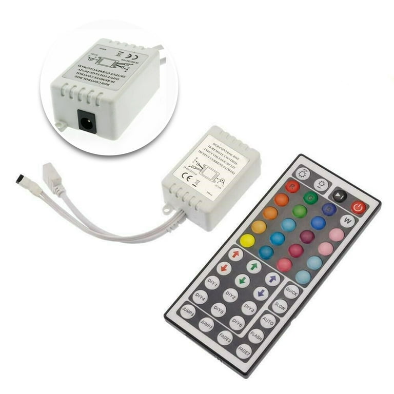 Fancy RGB Control Box + 44 Keys IR Remote Controller for 3528 5050 12V LED  Strip Light 1 OUT PUTS 