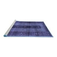 thumbnail image 2 of Ahgly Company Machine Washable Indoor Round Persian Blue Traditional Area Rugs, 3' Round, 2 of 4
