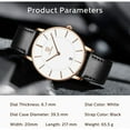 thumbnail image 4 of LAVAREDO Watches for men Fashion Minimalist Men Watches Analog Ultra Thin Wristwatches with Leather Strap Gift for Men Father's Day Gift, 4 of 6