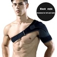 thumbnail image 2 of Shoulder Protector, 1Pcs Adjustable Compression Shoulder Brace Gym Sports Care Single Shoulder Support for Injury Prevent Sprain Soreness for Relieve Shoulders Pain (Color : Black), 2 of 7