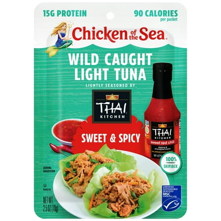 Chicken of the Sea Wild Caught Light Tuna Packet  Sweet & Spicy 2.5 oz