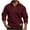 Wine, variant on ZUKMRJPC Men's Casual Sweatshirt Quarter Zip Stand Collar Loose Fit Soft Fleece Lined Pullover Tops Lightweight Comfy Sport Shirt