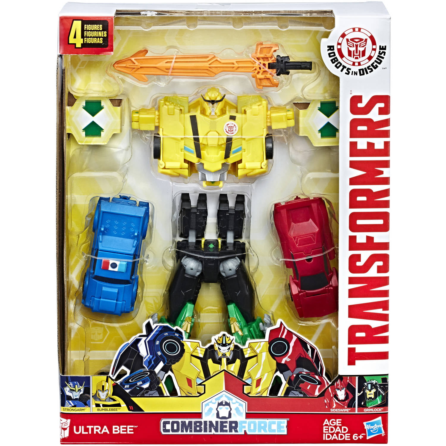 Actionfigur Hasbro Spielfiguren  Transformers Rid Team Combiner Ultra Bee Solid 