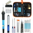 thumbnail image 1 of Amdohai Ensemble de 20 Pcs de Fer à Souder Électronique avec Outils de Réparation Électroniques à Température Réglable, 1 of 8
