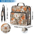 thumbnail image 2 of FORMRS Zipper Binder with Shoulder Strap 2-inch Ring 500 Sheet Capacity File Bag, Rustic Floral, 2 of 5