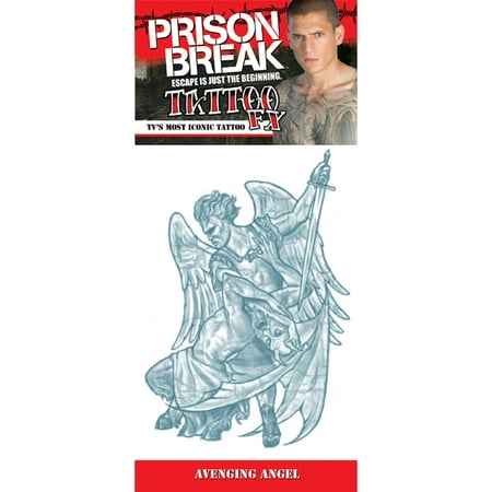 Morris Costumes Prison Break Avenging Angel Tattoos, Style DF801PB