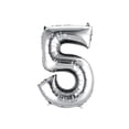 thumbnail image 1 of Globo Metalizado Gigante Forma de Numero 76 cm Celebraciones plateado, 1 of 2