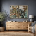 thumbnail image 4 of Framed Canvas Wall Art Set of 2 Abstract Country Landscape Prints for Living Room Decoration - 16"x24"x2 NATURAL, 4 of 8