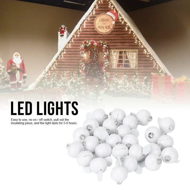 Luces LED 100 Uds Mini Lámparas Redondas De Bola De Globo Navidad